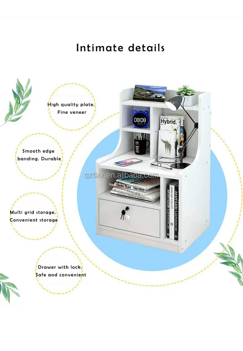 Bedside Table With Drawers 23008 - Image 6