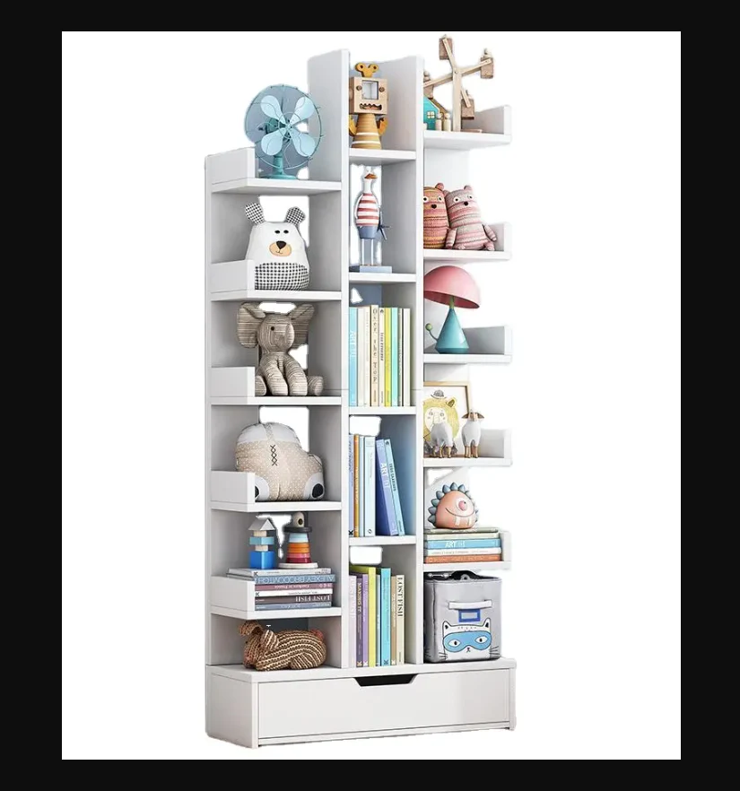 Modern Creative 6-Layer Bookshelf Bookcase with Storage - Image 3