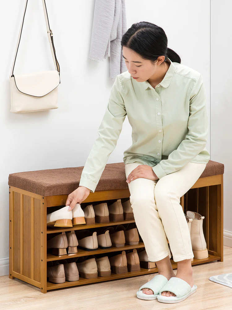 Modern Shoe Rack With Bench - 23012 - Image 3