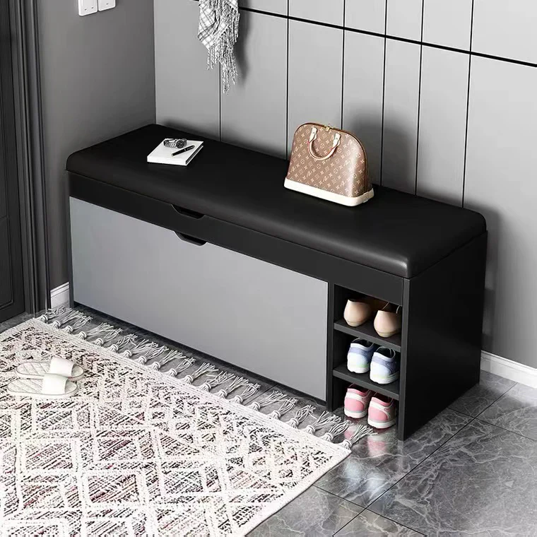 Modern Shoes Rack Bench with Cushion 23003 -34cm - Image 3