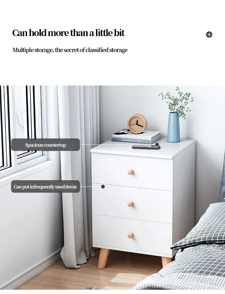 Bedside Table With Storage 23014 - Image 4