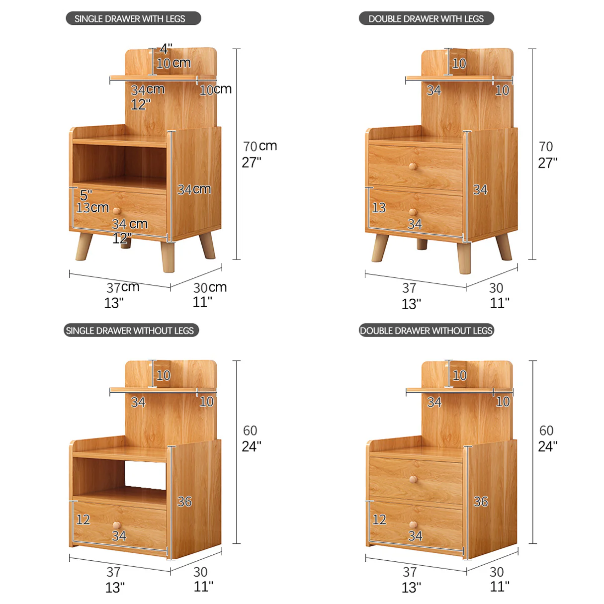 Bedside Table Storage for Bedroom - Image 4
